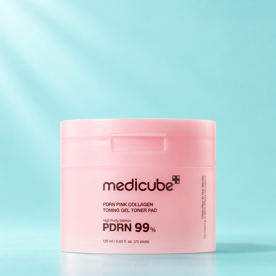 Питательные гелевые тонер-диски для лица с ПДРН Medicube, 70 шт