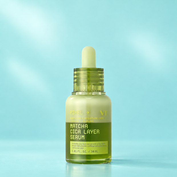 Успокаивающая двухфазная сыворотка для лица с экстрактом чая матча VT Cosmetics, 30 мл