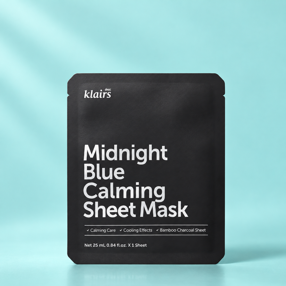 Успокаивающая тканевая маска с азуленом KLAIRS, 25 мл