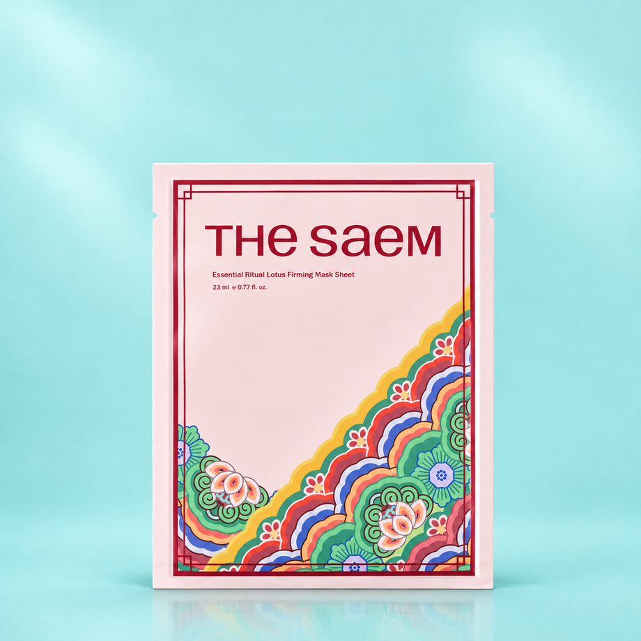 Укрепляющая тканевая маска с экстрактом лотоса THE SAEM, 23 мл