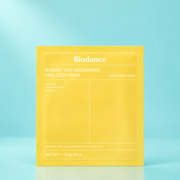 Гидрогелевая маска для сияния кожи с ниацинамидом BIODANCE, 34 мл