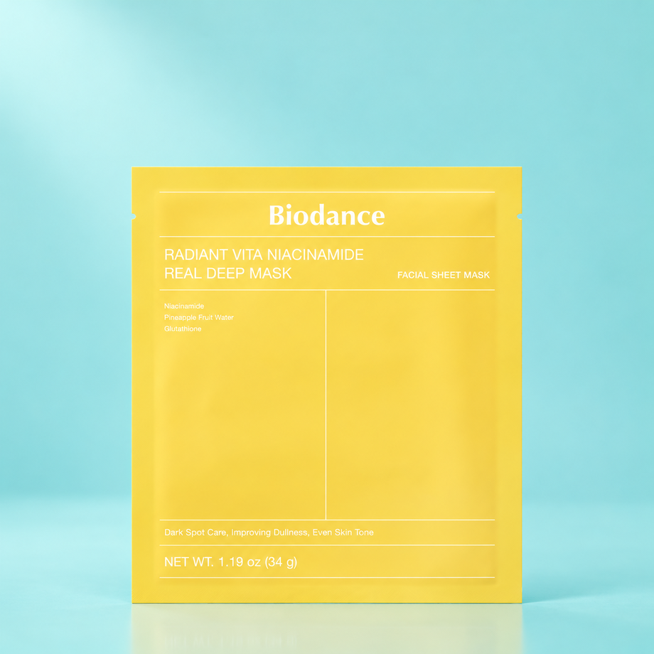 Гидрогелевая маска для сияния кожи с ниацинамидом BIODANCE, 34 мл