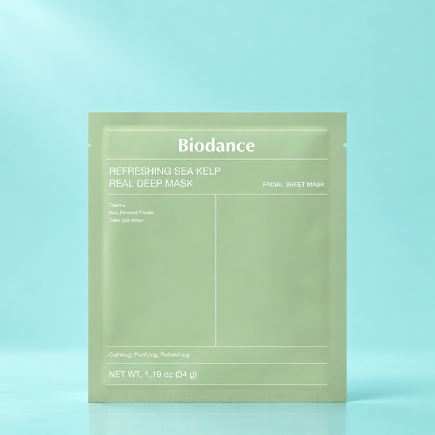 Освежающая гидрогелевая маска с экстрактом морских водорослей BIODANCE, 34 мл
