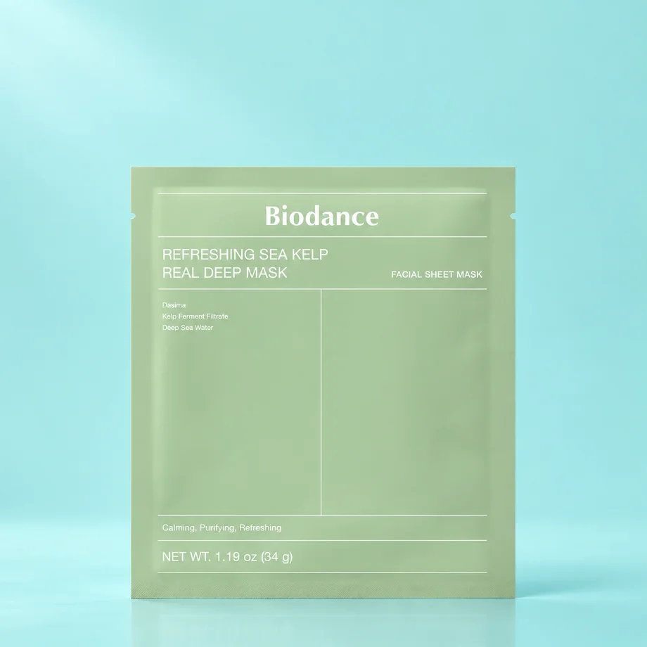 Освежающая гидрогелевая маска с экстрактом морских водорослей BIODANCE, 34 мл