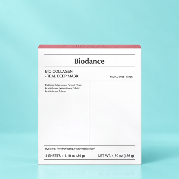Набор гидрогелевых масок  для упругости кожи BIODANCE, 34 г * 4 шт