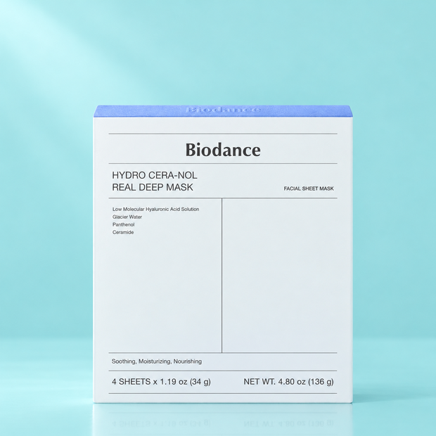 Набор восстанавливающих гидрогелевых масок с керамидами BIODANCE, 34 г * 4 шт