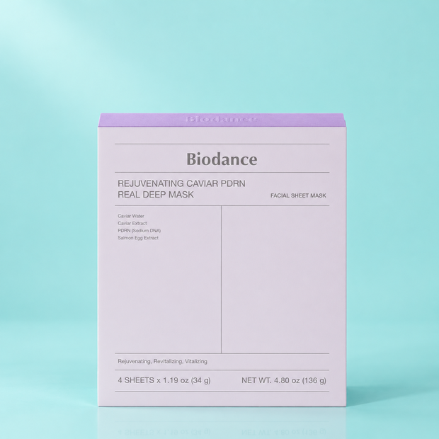 Набор гидрогелевых масок с ПДРН и экстрактом икры BIODANCE, 34 г * 4 шт