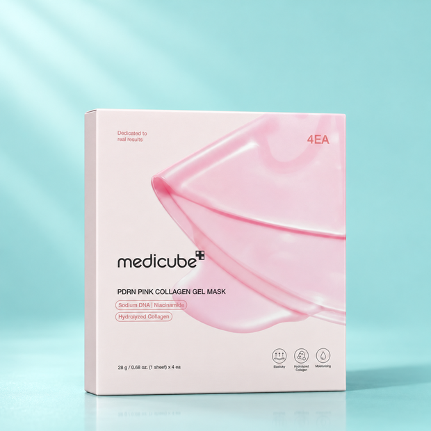Набор гидрогелевых масок с ПДРН для сияния кожи Medicube, 28 г * 4 шт