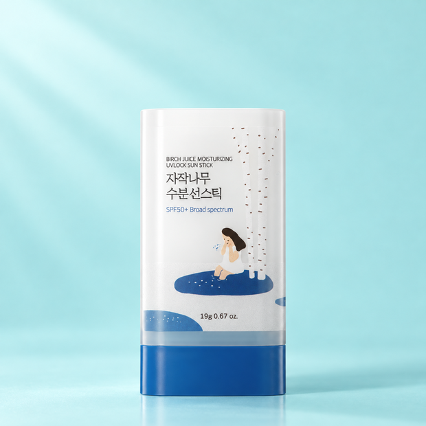 Увлажняющий солнцезащитный стик с берёзовым соком Round Lab, 19 г