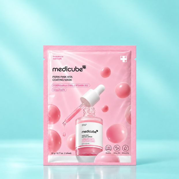 Увлажняющая тканевая маска с ПДРН для сияния кожи Medicube, 22 мл
