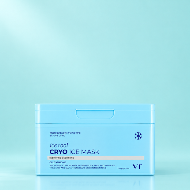 Набор охлаждающих тканевых масок с ледниковой водой VT Cosmetics, 30 шт