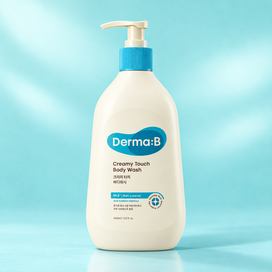 Мягкий ламеллярный крем-гель для душа Derma:B, 400 мл