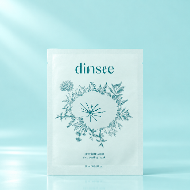 Охлаждающая тканевая маска для лица с экстрактом центеллы Dinsee, 27 мл