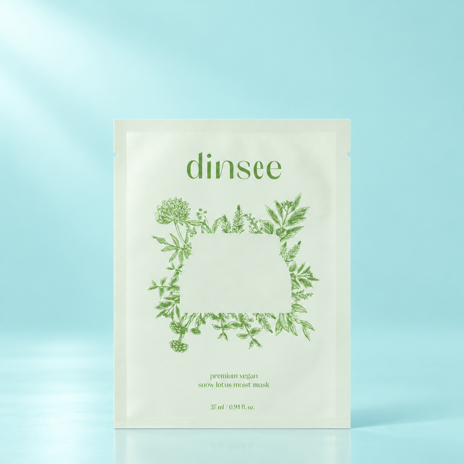 Увлажняющая тканевая маска для лица с экстрактом снежного лотоса Dinsee, 27 мл